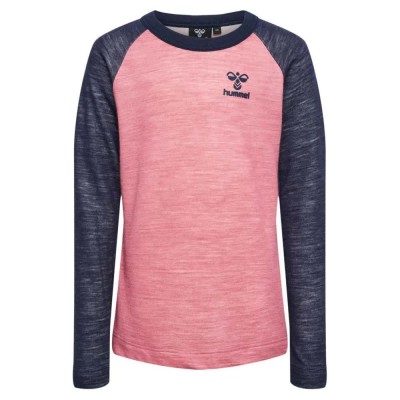 тениска,детски,тениски,hummel,wingo,long,sleeve,t,shirt,deco,rose,(pink)
