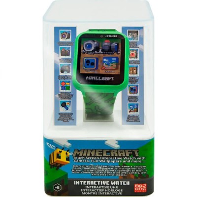 часовник,часовници,minecraft,minecraft,smart,watch,clear,(multicolor)