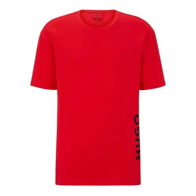 тениска,мъжки,тениски,hugo,relaxed,10250129,01,short,sleeve,t,shirt,open,pink,(red)