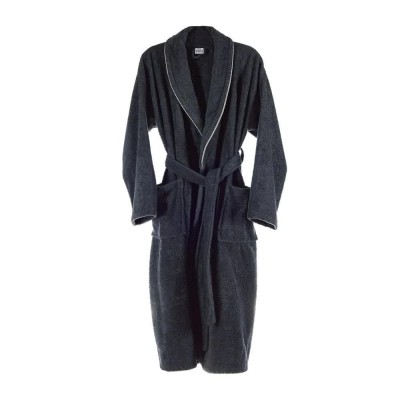 хавлии,wellhome,wh0582,bathrobe,black,(grey)