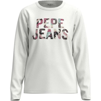 тениска,дамски,тениски,pepe,jeans,luna,long,sleeve,t,shirt,white,(white)