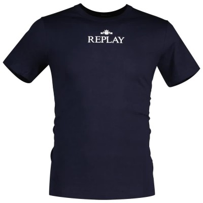 тениска,мъжки,тениски,replay,m6473,.000.22980p,short,sleeve,t,shirt,blue