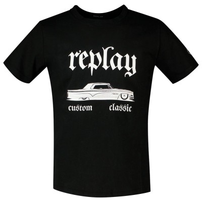 тениска,мъжки,тениски,replay,m6480,.000.22662g,short,sleeve,t,shirt,white