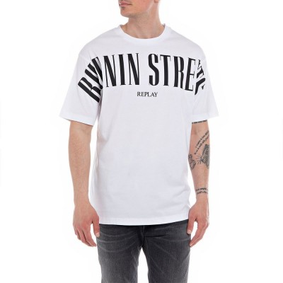 тениска,мъжки,тениски,replay,m6495,.000.23062,short,sleeve,t,shirt,white