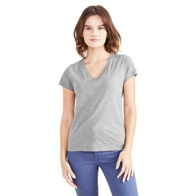тениска,дамски,тениски,dockers,a1759,short,sleeve,v,neck,t,shirt,heather,grey,(grey)
