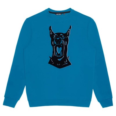 блуза,мъжки,пуловери,antony,morato,mmfl00870,fa150168,sweatshirt,blue,(petrol)