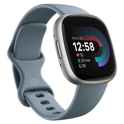 часовници,fitbit,versa,4,smartwatch,silver,(waterfall,blue,platinium)