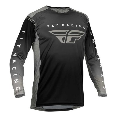 блуза,с,дълъг,ръкав,мъжки,тениски,дамски,тениски,fly,racing,mx,lite,long,sleeve,jersey,black,(black,anthracite,grey)