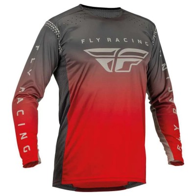 блуза,с,дълъг,ръкав,мъжки,тениски,дамски,тениски,fly,racing,mx,lite,long,sleeve,jersey,red,grey,(red,grey)