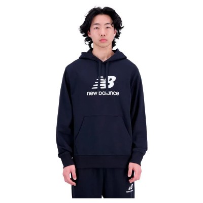 суичър,мъжки,пуловери,new,balance,essentials,stacked,logo,french,terry,hoodie,black