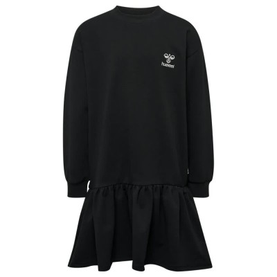 рокля,дамски,поли,и,рокли,hummel,solo,long,sleeve,dress,black,(black)
