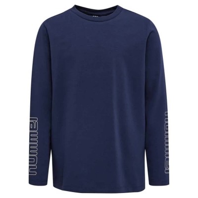 тениска,детски,тениски,hummel,cloud,long,sleeve,t,shirt,black,iris,(blue)