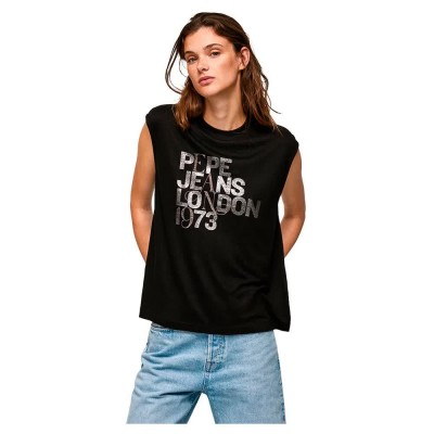 тениска,дамски,тениски,pepe,jeans,lidia,sleeveless,t,shirt,black
