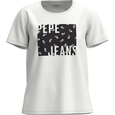 тениска,дамски,тениски,pepe,jeans,lucie,short,sleeve,t,shirt,white