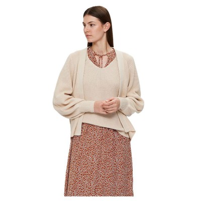 жилетка,дамски,пуловери,дамски,плетени,дрехи,selected,emmy,cardigan,refurbished,beige