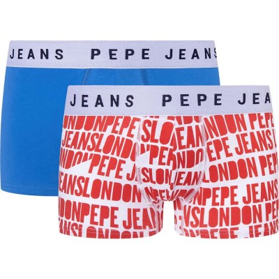 боксерки,дамско,бельо,дамски,бикини,и,танкини,pepe,jeans,allover,logo,trunk,boxers,2,units,studio,red,(multicolor)