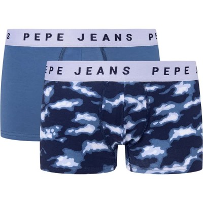 боксерки,дамско,бельо,дамски,бикини,и,танкини,pepe,jeans,camo,trunk,panties,2,units,blue,(navy)