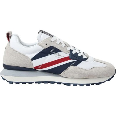 маратонки,мъжки,маратонки,дамски,маратонки,pepe,jeans,foster,print,trainers,white,(white)