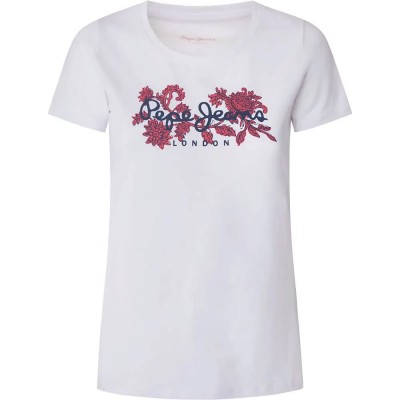 тениска,дамски,тениски,pepe,jeans,nerea,short,sleeve,t,shirt,white,(white)