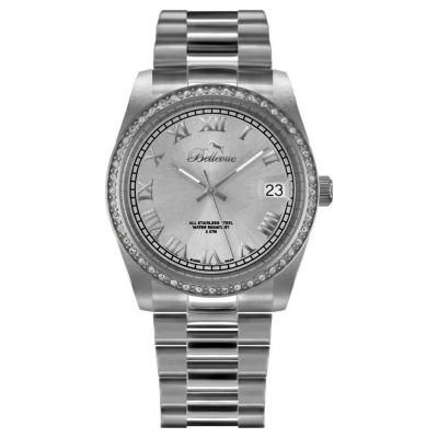часовник,часовници,bellevue,i30,woman,watch,silver,(gray,gray,mineral)