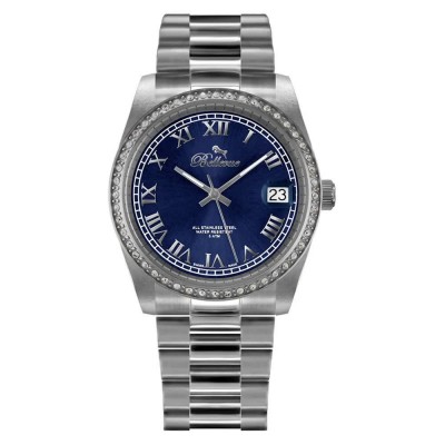 часовник,часовници,bellevue,i8,watch,silver,(gray,blue,mineral)