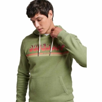 суичър,мъжки,пуловери,superdry,vintage,shadow,hoodie,oil,green,marl,(green)