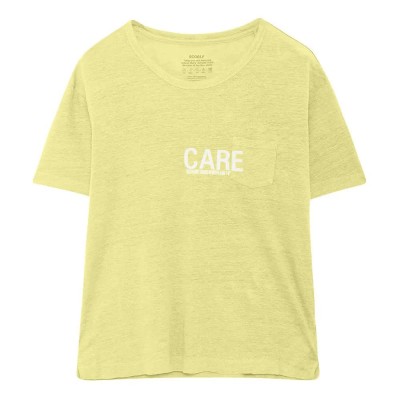 тениска,дамски,тениски,ecoalf,lisboa,short,sleeve,t,shirt,yellow,(lemonade)