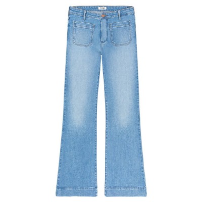 дънки,дамски,панталони,wrangler,w2334736u,flare,jeans,blue