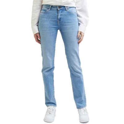 дънки,дамски,панталони,lee,marion,straight,fit,jeans,blue,(rushing,in,light)