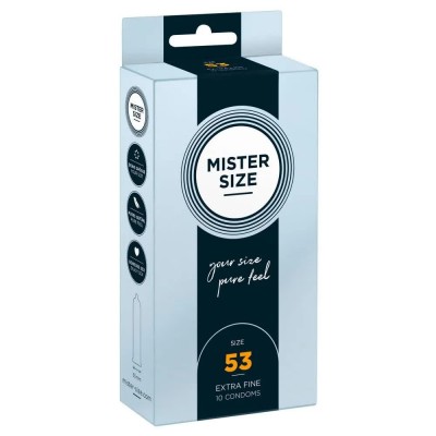 хигиена,тяло,mister,size,smooth,extra,fine,size,53,condoms,10,units,clear,(clear)