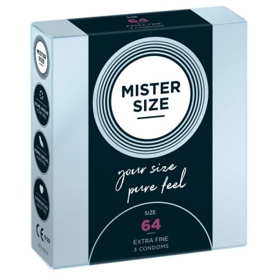 хигиена,тяло,mister,size,smooth,extra,fine,size,64,condoms,3,units,clear,(clear)
