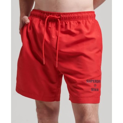 бански,гащета,мъжки,бански,костюми,superdry,code,core,sport,17,inch,swimming,shorts,red