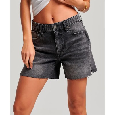 къси,панталони,дамски,панталони,superdry,vintage,mid,rise,cut,off,shorts,grey