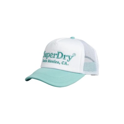 шапка,всички,шапки,superdry,vintage,trucker,cap,optic,cerulean,dusk,(white)