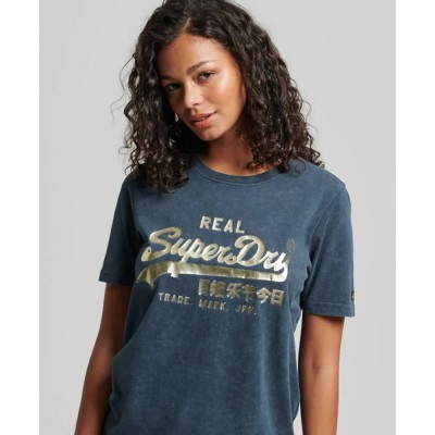 тениска,дамски,тениски,superdry,vl,embellish,t,shirt,ink,(blue)