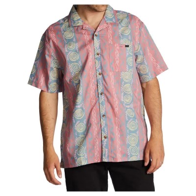 риза,с,къс,ръкав,мъжки,ризи,billabong,sundays,vacay,short,sleeve,shirt,dusty,red,(red)