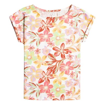 тениска,детски,тениски,roxy,african,sunset,short,sleeve,t,shirt,snow,white,bayside,blooms,(white)