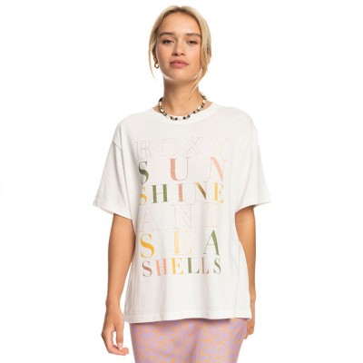 тениска,дамски,тениски,roxy,crystal,vision,b,short,sleeve,t,shirt,beige