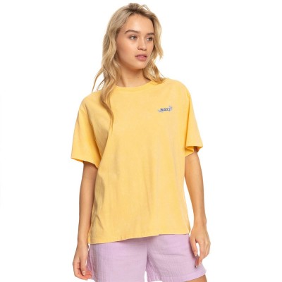 тениска,дамски,тениски,roxy,moonlight,sunset,b,short,sleeve,t,shirt,yellow