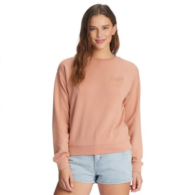 блуза,дамски,блузи,roxy,surfing,by,moonlight,sweatshirt,pink,(cork)