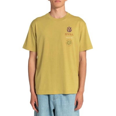 тениска,мъжки,тениски,rvca,good,grow,short,sleeve,t,shirt,yellow