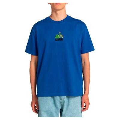 тениска,мъжки,тениски,rvca,hookah,snail,short,sleeve,t,shirt,blue
