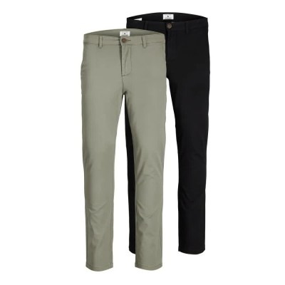 панталони,мъжки,панталони,jack,&,jones,marco,dave,pants,2,units,multicolor,(black,olive,green)
