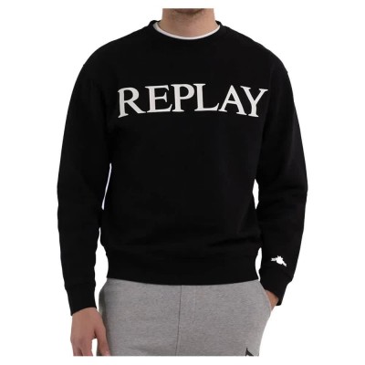 блуза,мъжки,пуловери,replay,m6527.000.22890p,sweatshirt,black