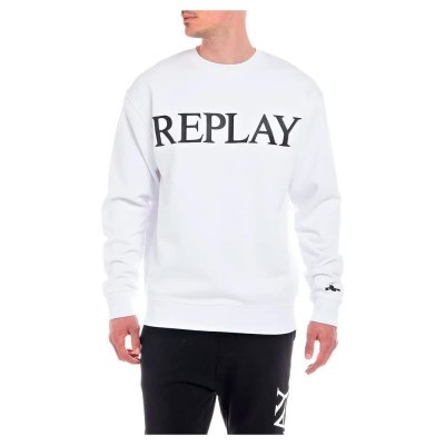 блуза,мъжки,пуловери,replay,m6527.000.22890p,sweatshirt,white,(white)