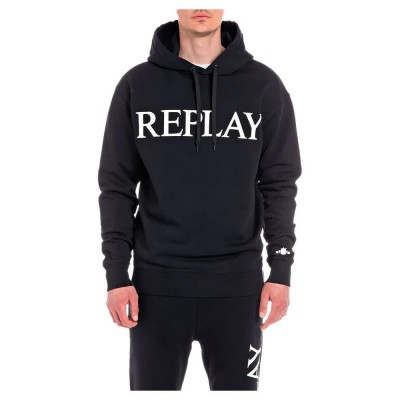 суичър,мъжки,пуловери,replay,m6529.000.22890p,hoodie,black,(black)