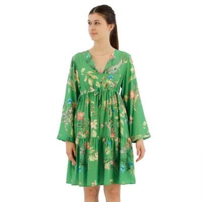рокля,дамски,поли,и,рокли,replay,w9602.000.73980,long,sleeve,short,dress,green,(green,multicolor)