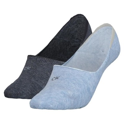 чорапи,дамски,чорапи,calvin,klein,701218767,no,show,socks,2,pairs,blue,grey,(light,blue,melange)
