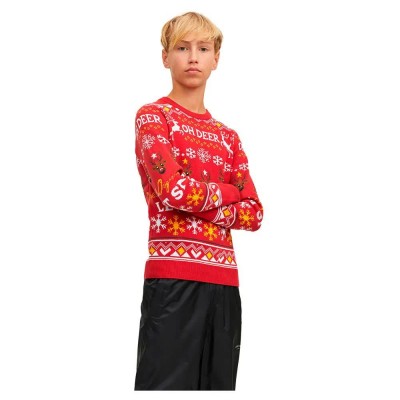 блуза,детски,блузи,jack,&,jones,jorhoho,knit,sweatshirt,red