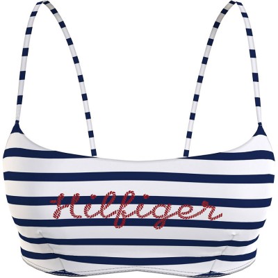 бюстие,дамско,бельо,дамски,бикини,и,танкини,tommy,hilfiger,uw0uw04540,bralette,white,blue